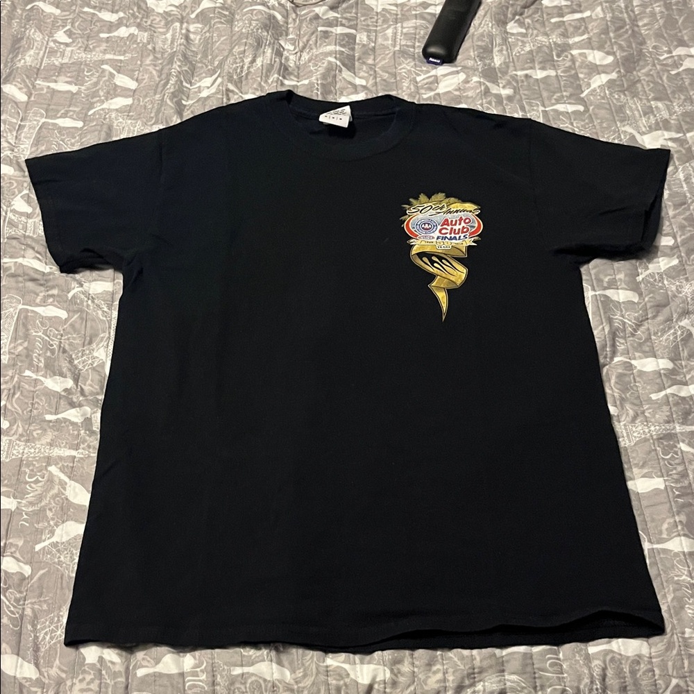 NHRA 50TH ANNUAL AUTO CLUB FINALS 14’ POMONA, CA BLACK GRAPHIC T-SHIRT